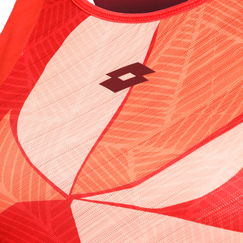 Женская теннисная майка Lotto Tech 1 D3 Tank Top Women - Red, Multicoloured