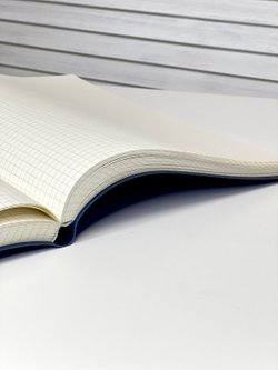 Блокнот А4 200л. (400страниц) в клетку без рамки Синий (К44-694КБР)