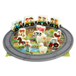 Развивающая игрушка Деревянная дорога 45 элементов, коробка C-41880