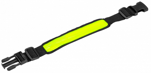 Полоса светоотражающая JY-1005 JING YI, со светодиодом, крепление на рукав, ярко-зеленая