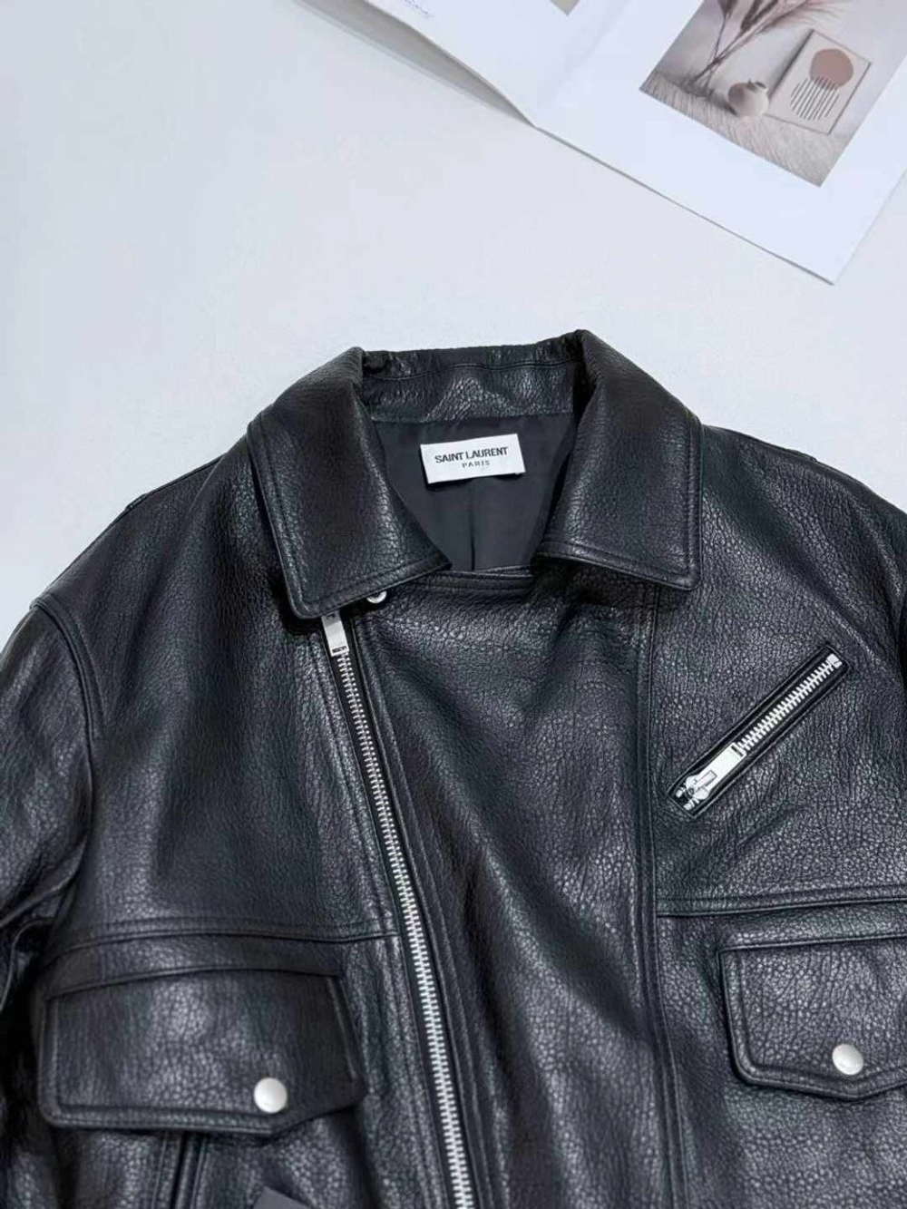 Кожаная куртка Yves Saint Laurent, арт. 486089994