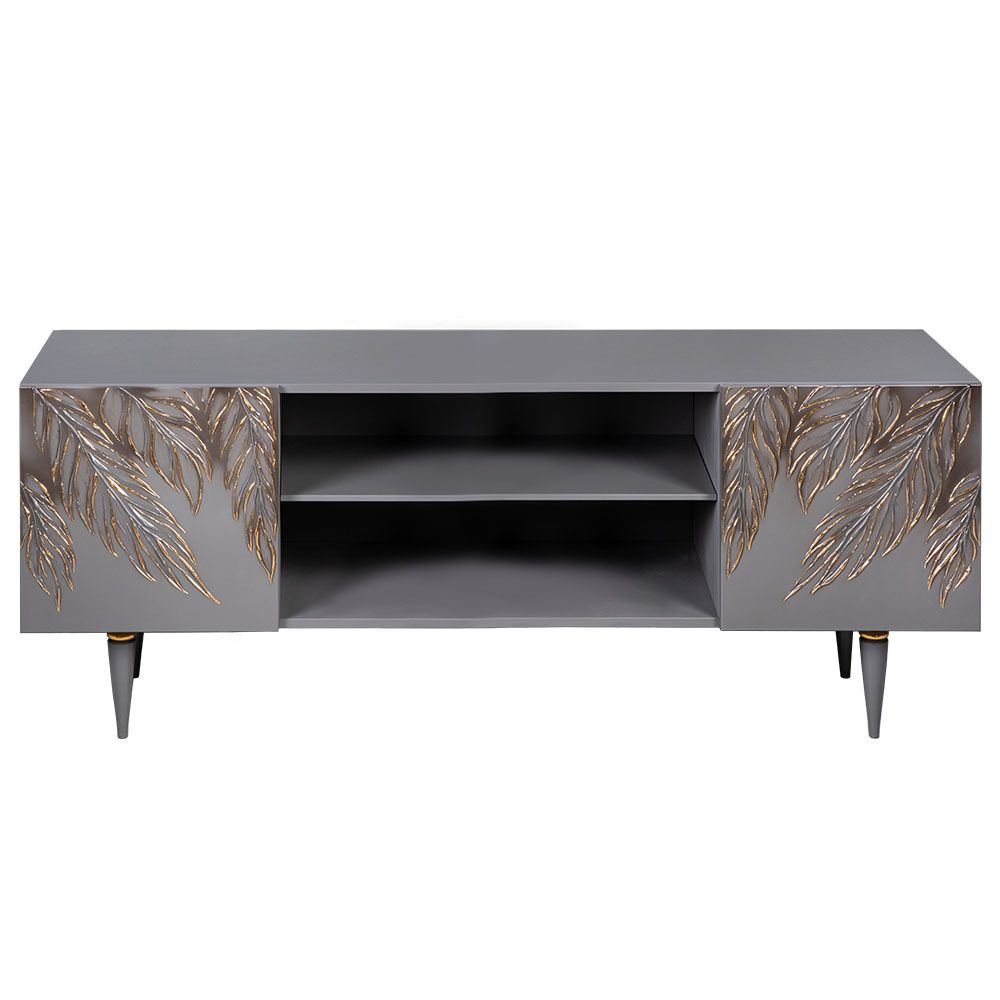 Тумба под ТВ Тропик 155см Классик Серый Голд