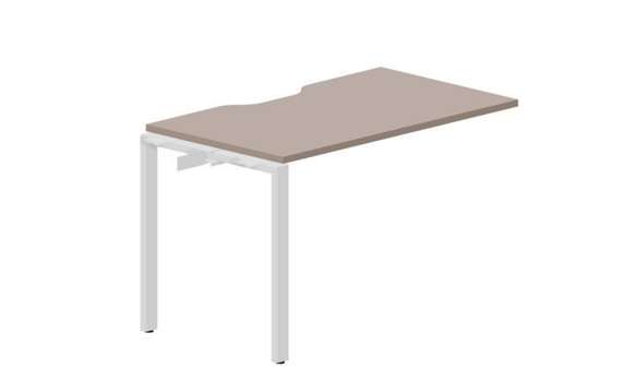 стол Strike 1180х680х750мм (с эргономичным вырезом) - приставной элемент