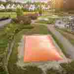 Надувная подушка для установки в грунт «Апельсин», 10×8×2 м