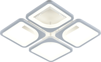 Люстра MX10005/4B, белая, 88W, LM4000, 355*355*75 мм