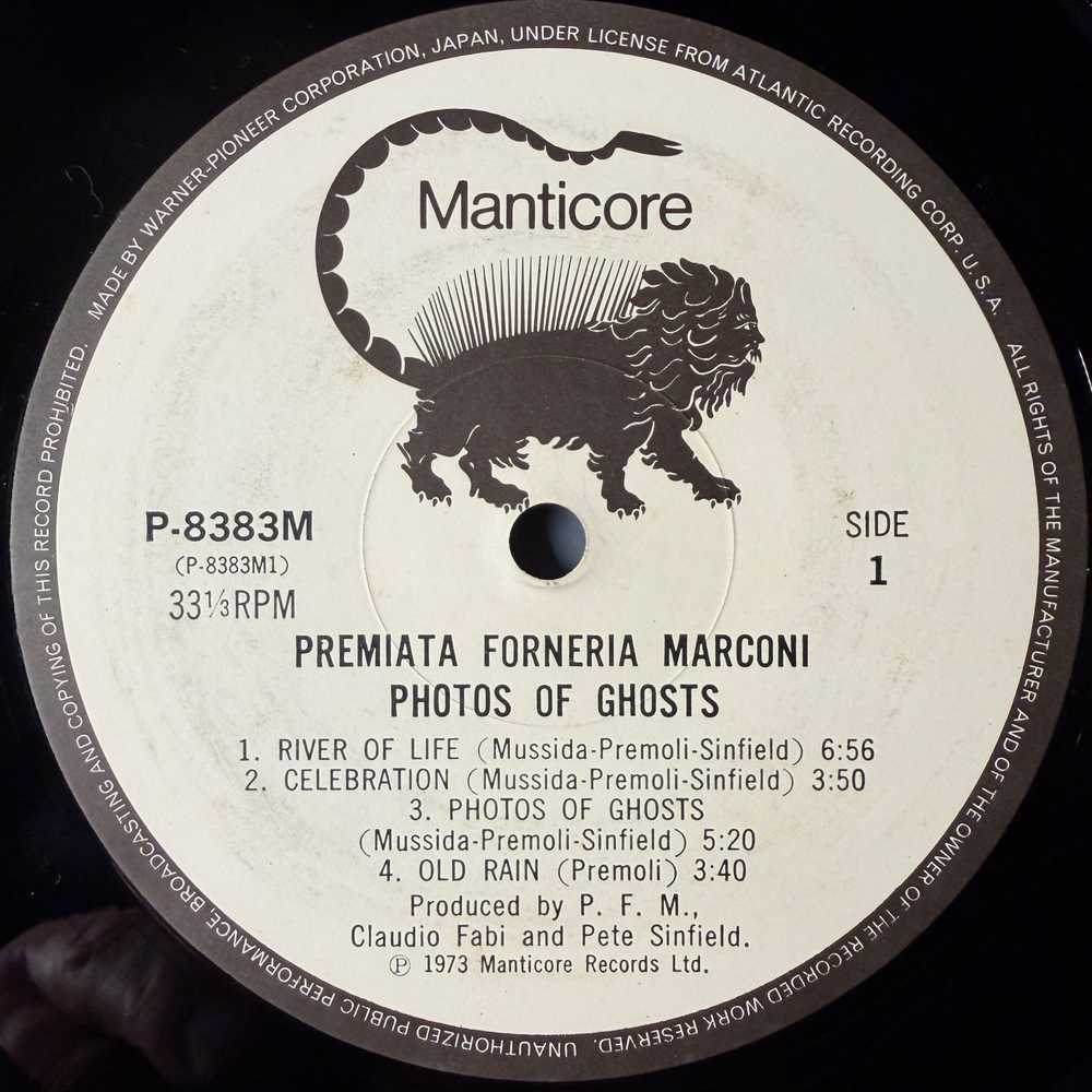 Виниловая пластинка Premiata Forneria Marconi ‎– Photos Of Ghosts LP