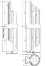 Настенный светильник (бра) Maytoni MOD174WL-02G