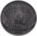 10 злотых 2004 год, Польша. 100-летие Академии изящных искусств Польши. Культура. Цветная. Серебро. PROOF