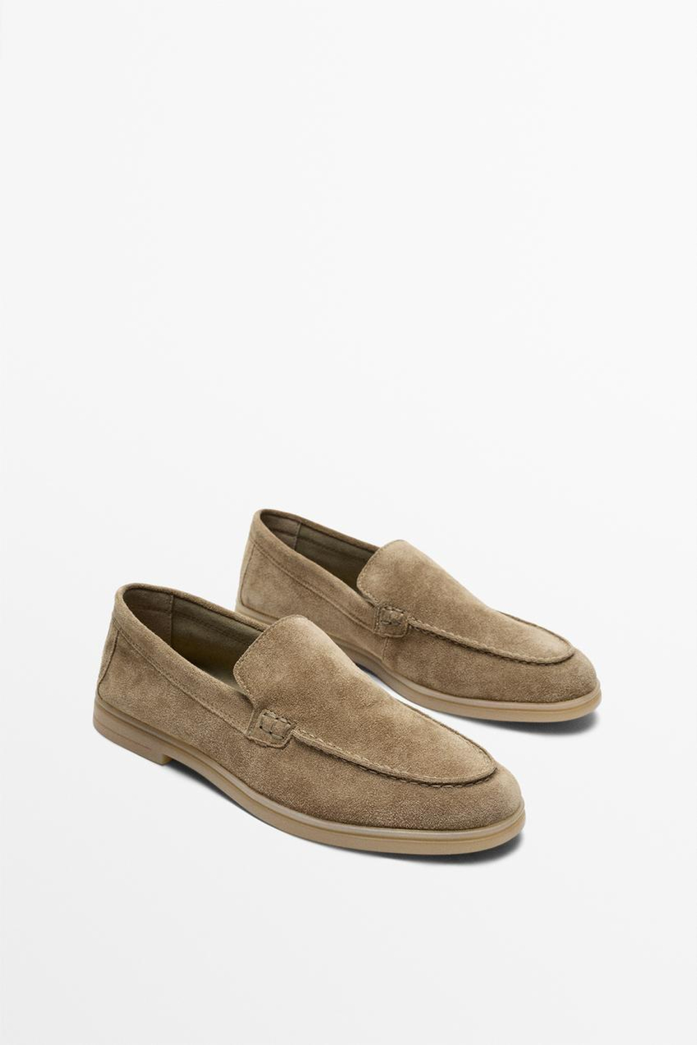 Massimo Dutti Лоферы из натуральной кожи, норка