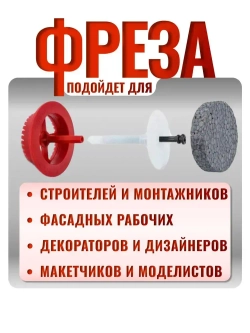Фреза для пенопласта пластиковая WKRET-MET диаметр 66.7 мм