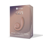 Персиковый вибромассажёр SVibe Gizi Snail Peach VG-PP