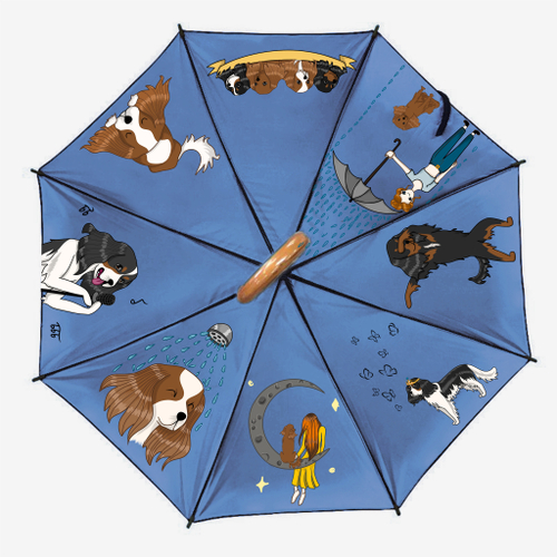 Зонт "Веселые спаниели"