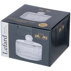 ЕМКОСТЬ ДЛЯ ХРАНЕНИЯ LEFARD С КРЫШКОЙ "LINES" 10,5*10 СМ, 280 МЛ