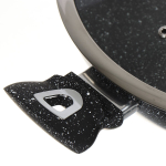 Жаровня алюминий, 28 см, антиприг, Daniks, Гранит Олимп, чер, CAS-2835-BLM-IND, индукц