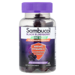 Sambucol, черная бузина, без сахара, жевательные таблетки тройного иммунитета, 45 жевательных таблеток