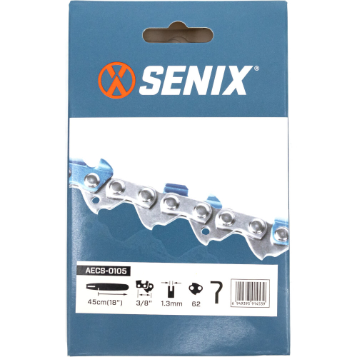 Цепь SENIX 18" 3/8" - 1.3 (62зв)   AECS-0105