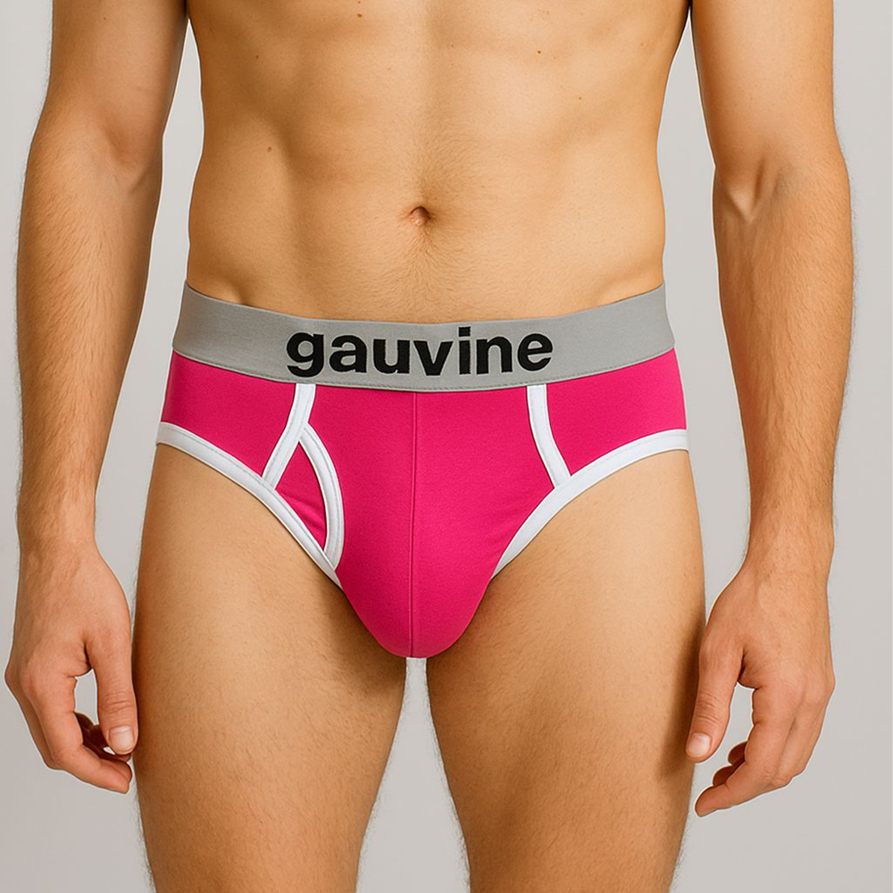 Мужские трусы брифы фуксия GAUVINE 2002