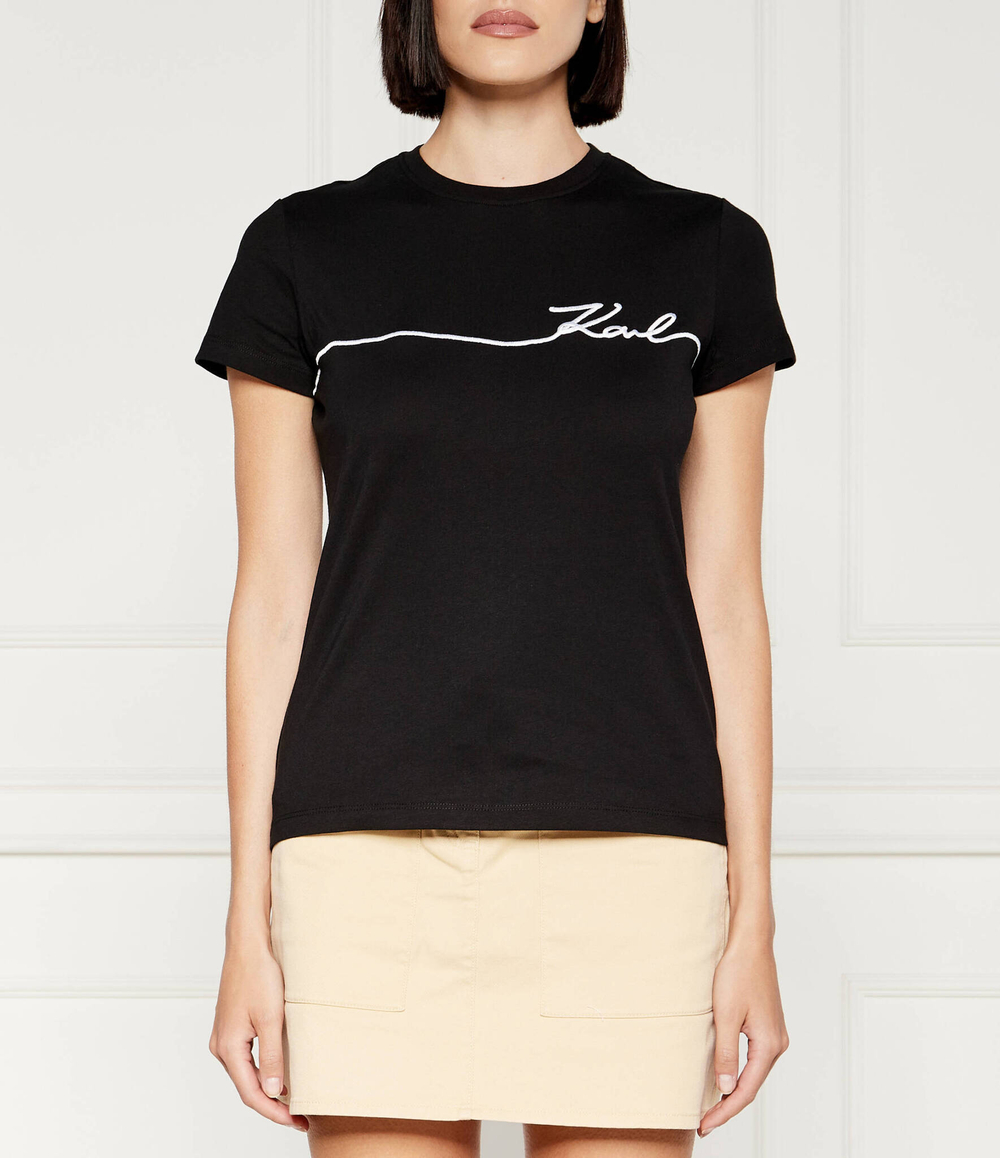 Футболка seasonal Karl Lagerfeld - черный(245W1706)