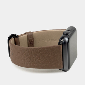 Ремешок для Apple Watch 44/45/46 mm из кожи теленка, цвета кофе