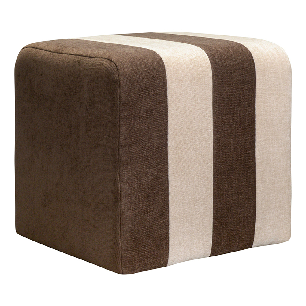 Пуф Berg Idar коричнево-бежевый