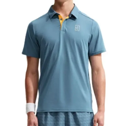 Теннисное поло Nike Court Advantage Dri-Fit Tennis - smokey blue/white