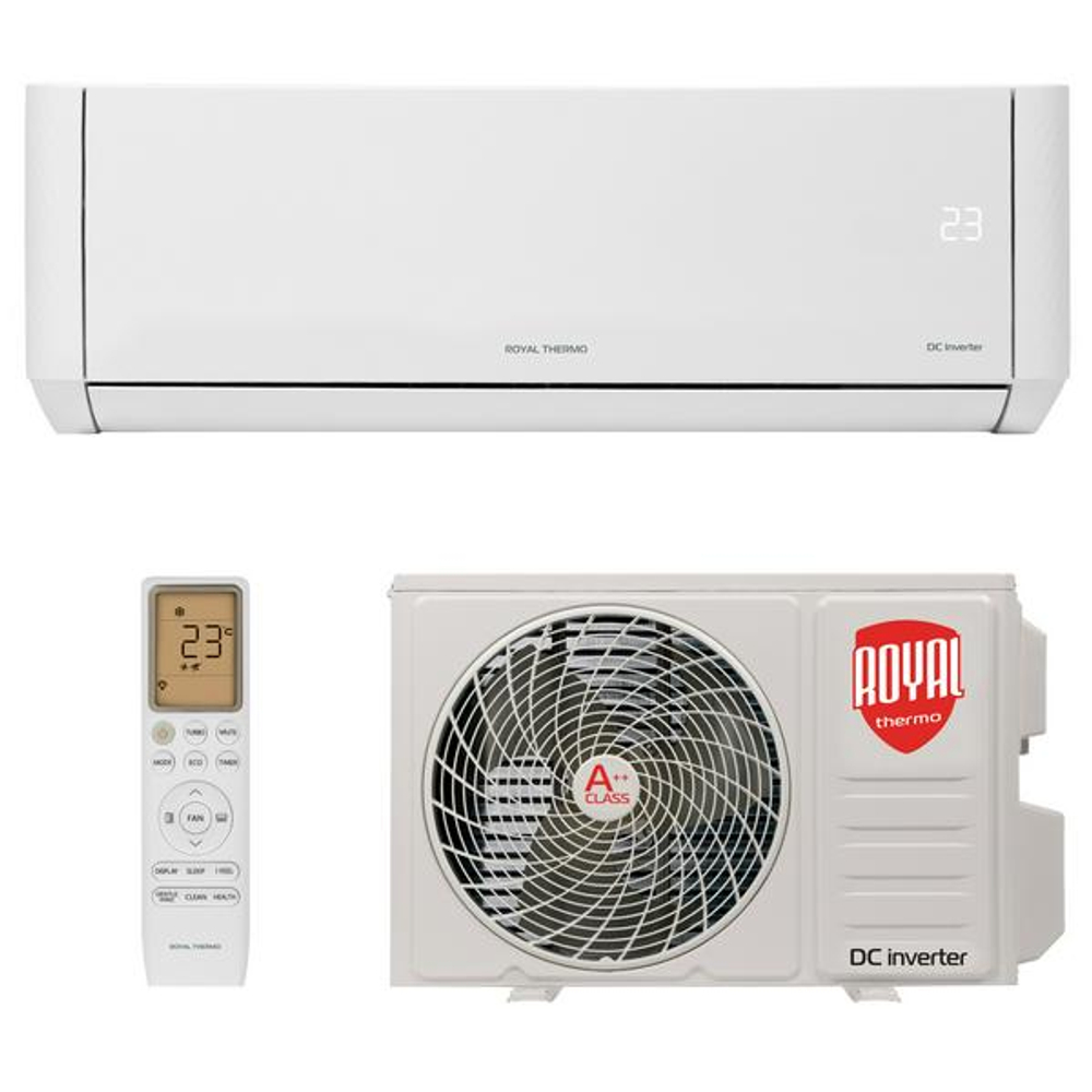 Сплит-система ROYAL THERMO, BAROCCO DC WHITE Inverter, RTBI/in-18HN8_V2/white / RTBI/out-18HN8_V2/white