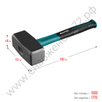 KRAFTOOL Fiberglass 1.5 кг, Кувалда (2008-1.5)