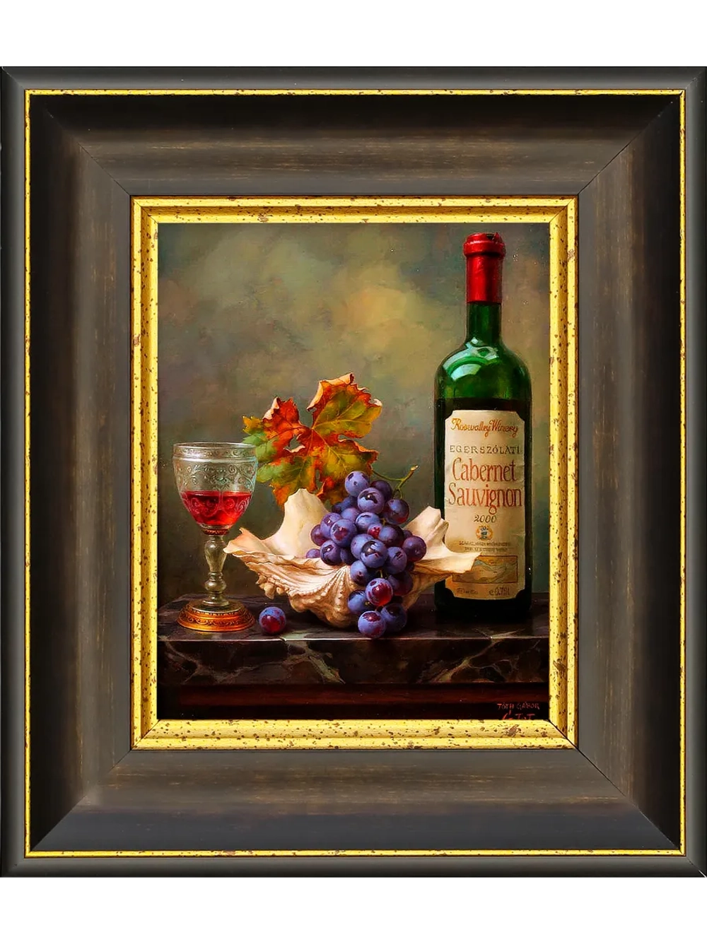 Картина настенная интерьерная в багетной раме 20*23 см