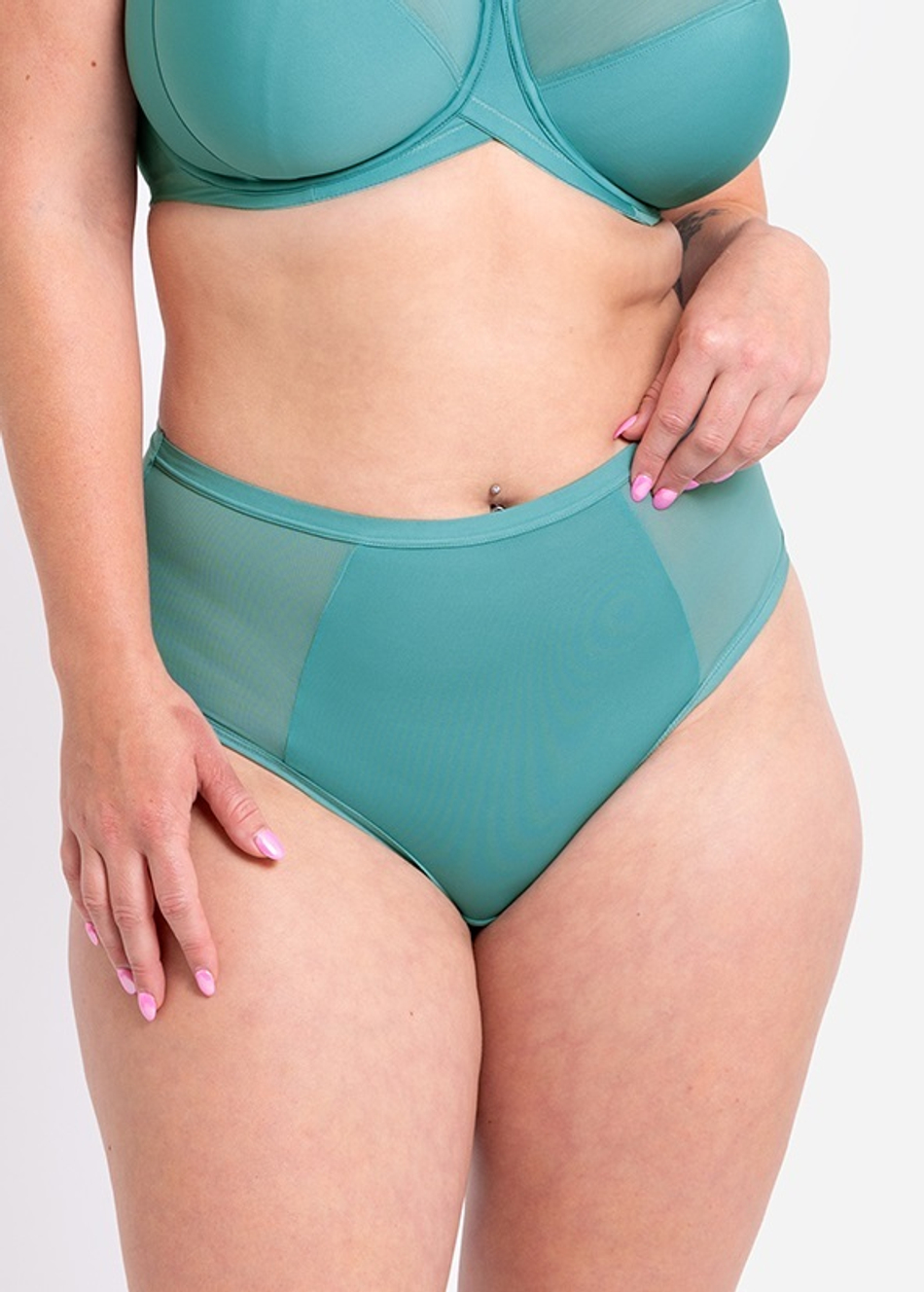 Трусики-шортики с высокой посадкой Wonderfull shorts blue
