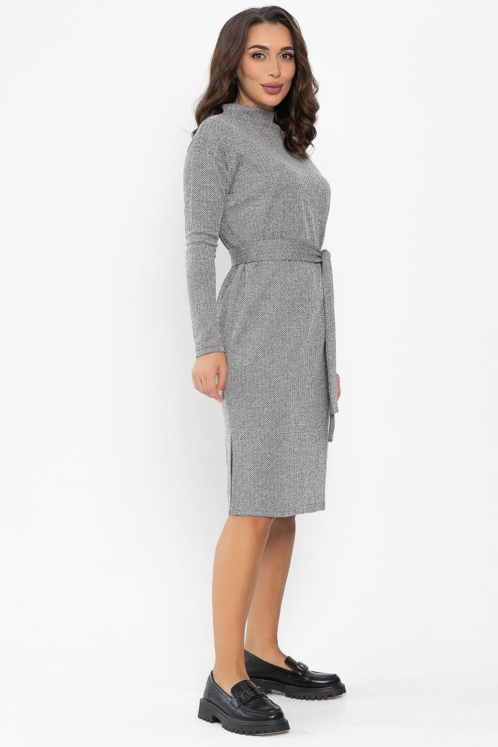 Платье В ритме мегаполиса (серое) П14056-33М LT Collection