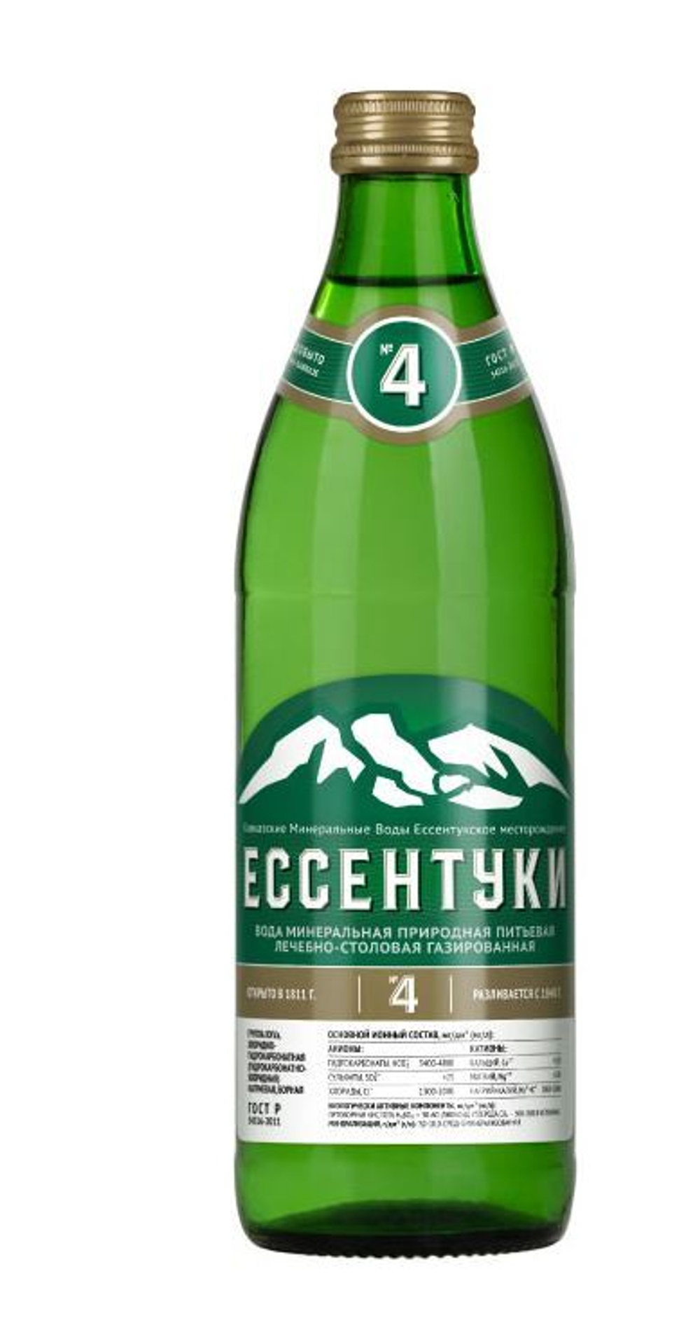Вода мин.пит. Ессентуки №4 0,5л ст/б
