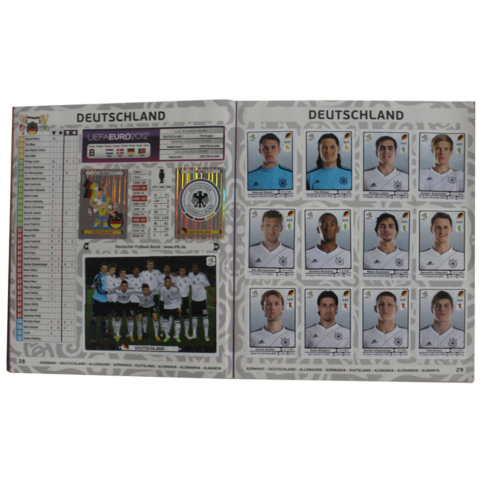 Полностью заполненный альбом наклеек. PANINI Чемпионат Европы 2012. Футбол
