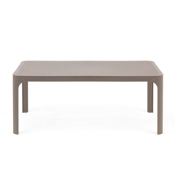 Коричневый пластиковый журнальный столик Net Table 100х40 см | Nardi | Италия