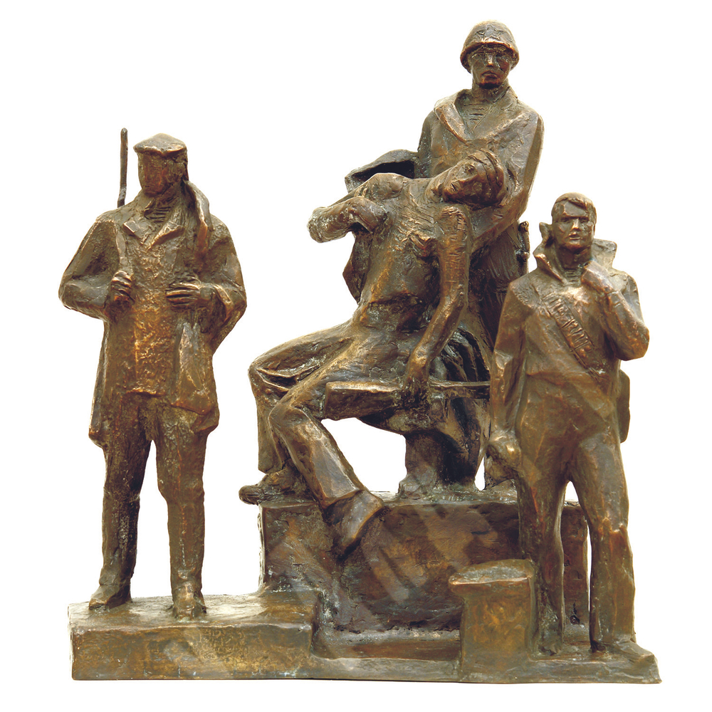 Динес Ю. С. Севастополь 1942 г. Эскиз. Бронза, литьё. Модель 1948 г.