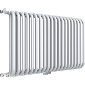 Радиатор трубчатый Rommer RST 2150/15 (15 секций), нижнее правое подключение, 2 трубчатый, белый