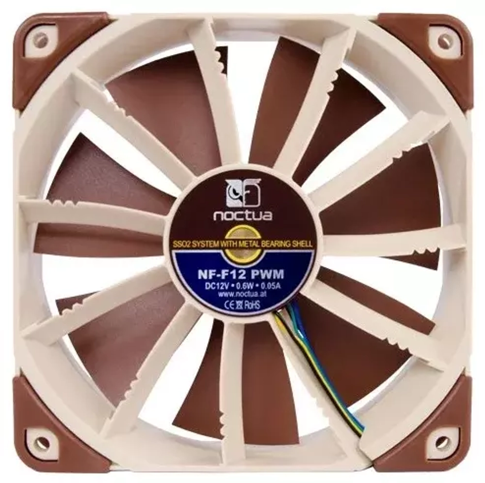 Вeнтилятор для корпуса Noctua NF-F12 PWM (NF-F12 PWM) - 120mm 1 1500 об/мин, 22.4 дБ, 4-pin PWM