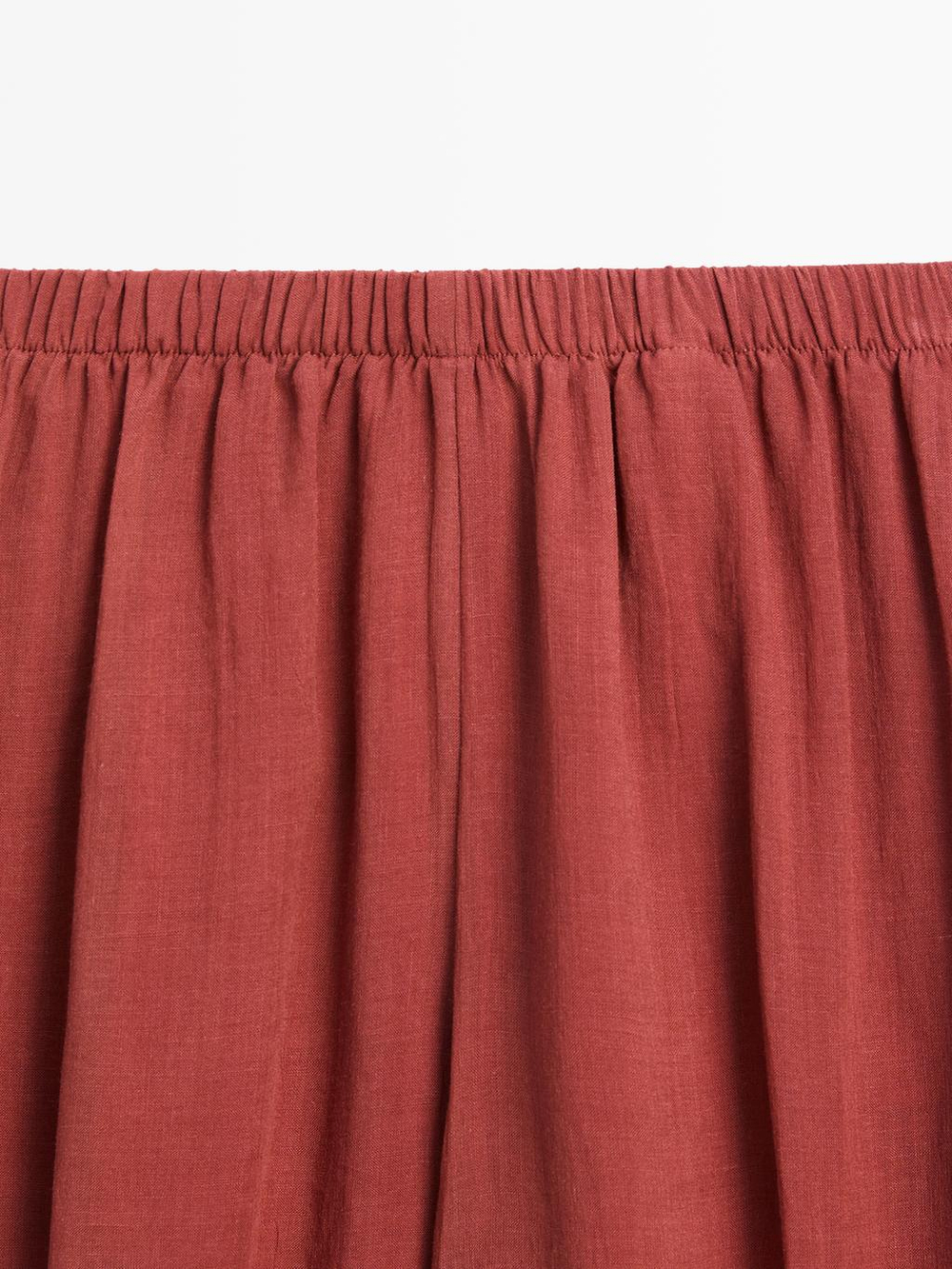 Massimo Dutti Свободные брюки-саруэль, черепичный