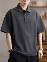 Мужская поло-футболка с коротким рукавом из плотной ткани (230 г/м²),