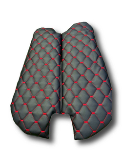 Чехлы на козырьки Волга 3110, 31105 (красная нить Рубин)