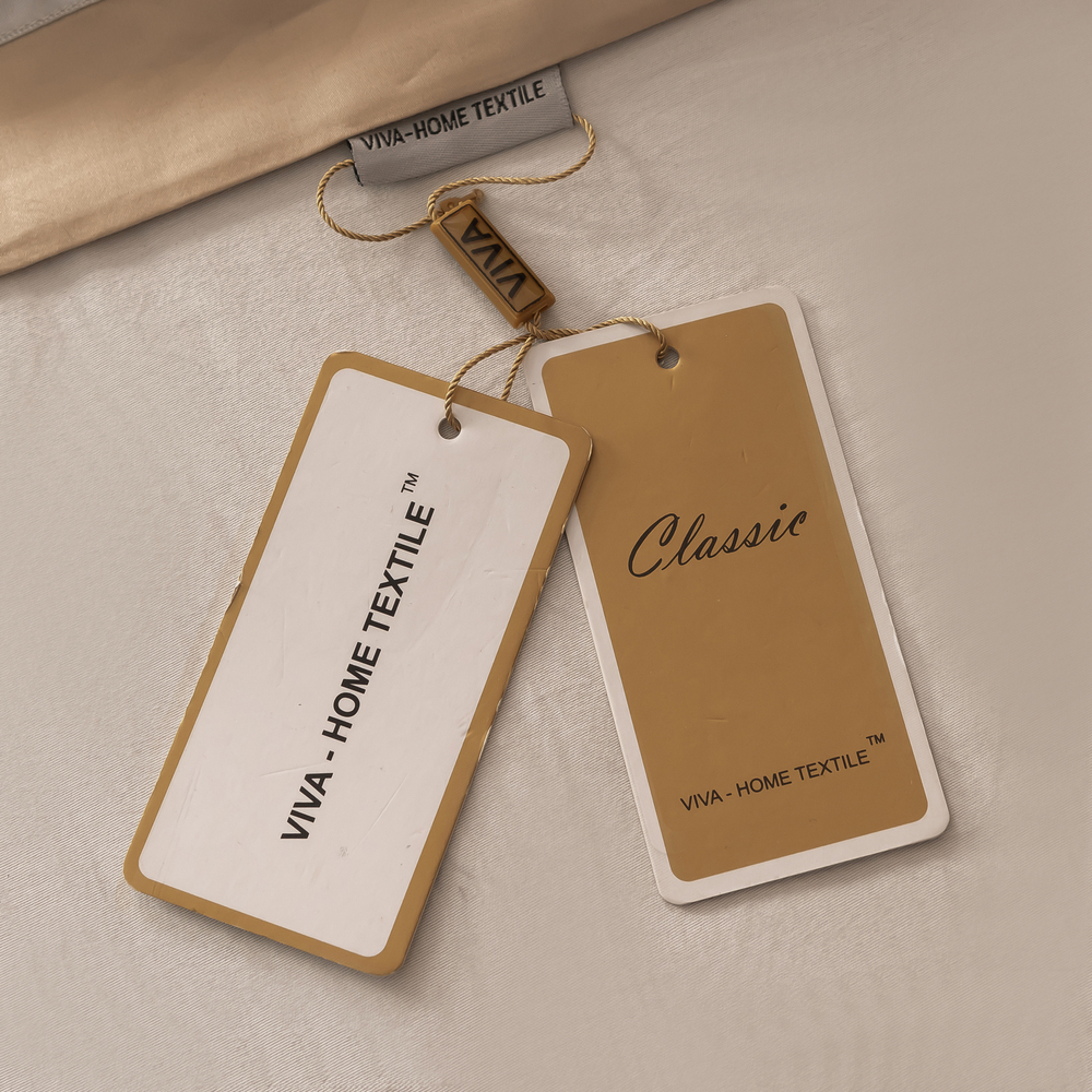 Комплект постельного белья Однотонный Сатин Премиум широкий кант OCPK026