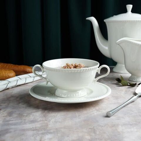 Пара бульонная 300 мл,фарфор "NOBLE" серия "LUXE"