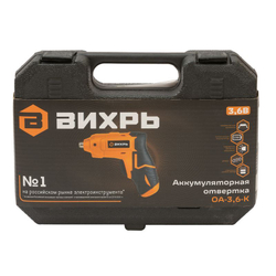 Отвертка аккумуляторная Вихрь ОА-3,6-К 3,6В 1,3 Ач