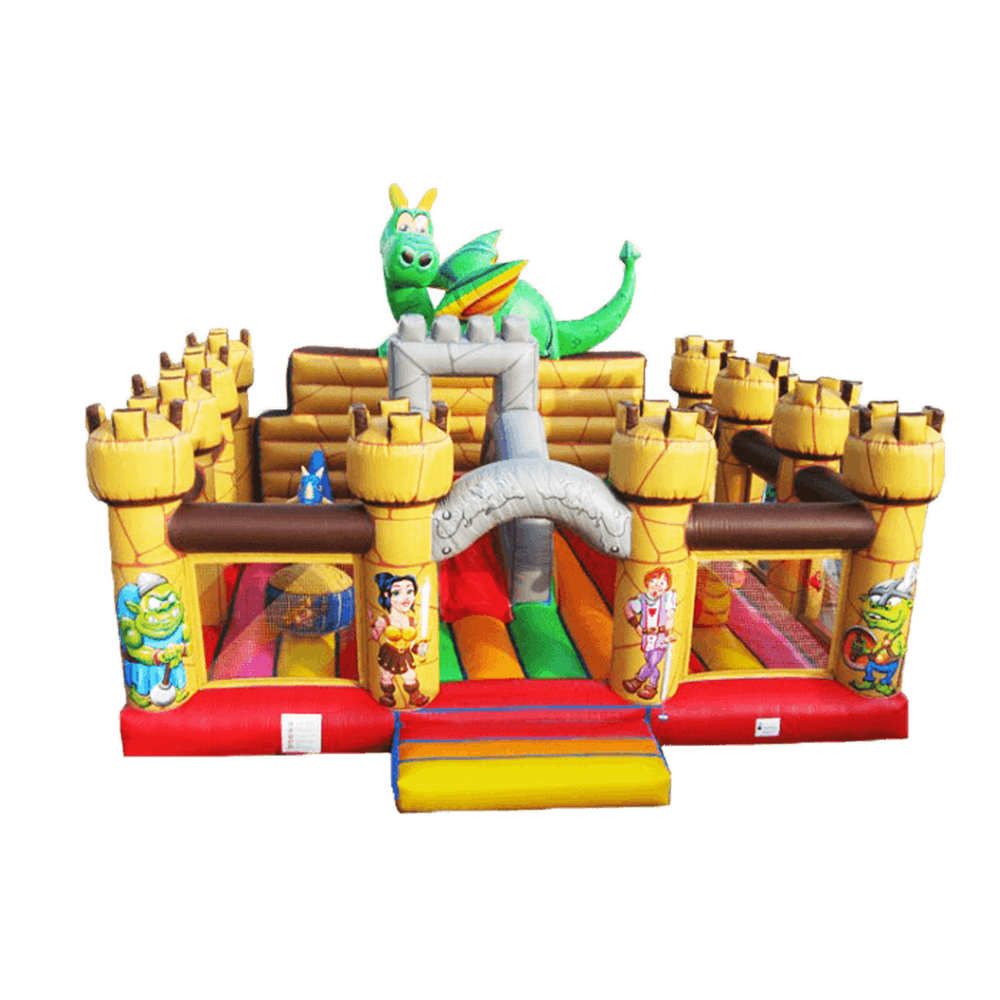 Коммерческий надувной батут "Замок дракона"