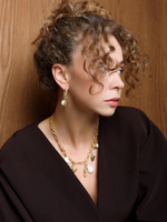 Серьги "Pearl Sink Turtle" Gold