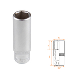 AFFIX (AF00120012) Головка торцевая глубокая шестигранная 1/4", 12 мм