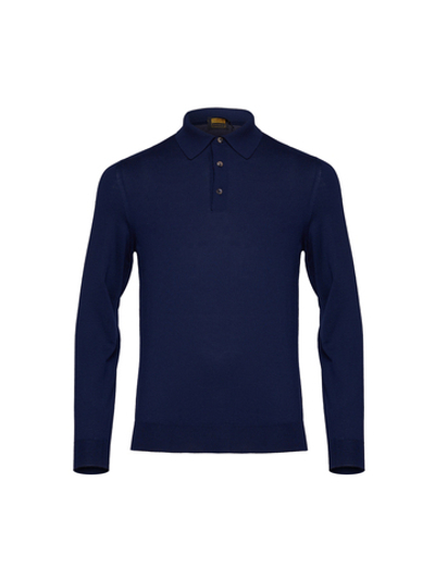 Поло с длинным рукавом на пуговицах Svevo