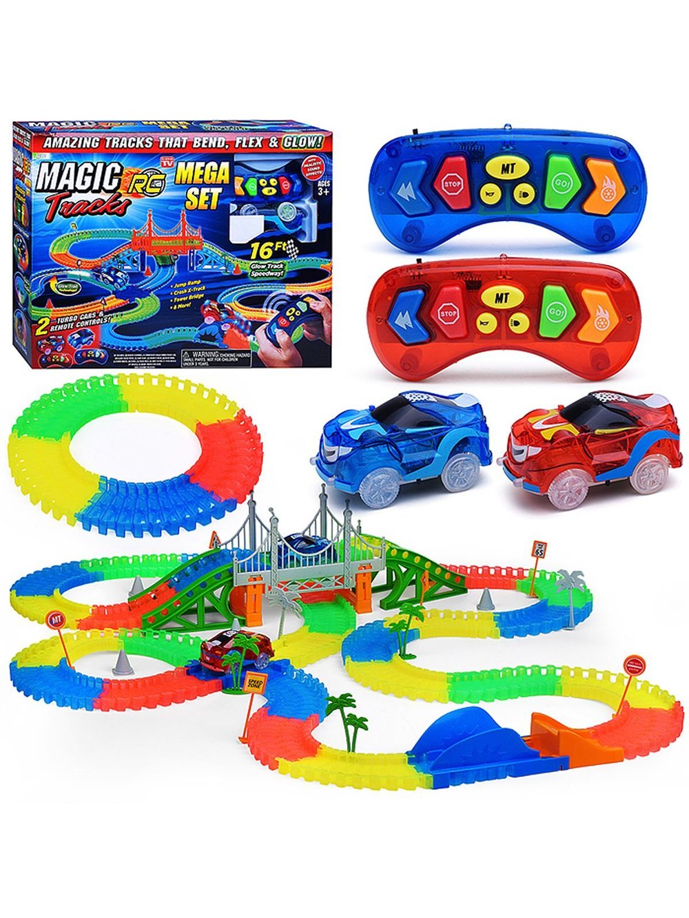 Автотрек с машинками на радиоуправлении (18279В)