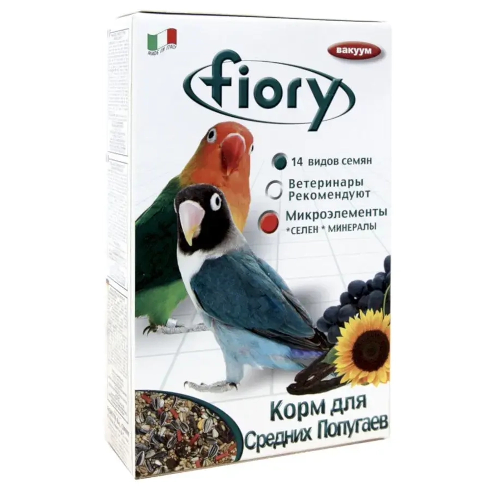 Fiory корм для средних попугаев parrocchetti africa - 800 г