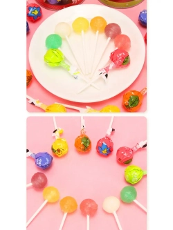 Леденцы на палочке Лимон, Яблоко, Черника 120 г