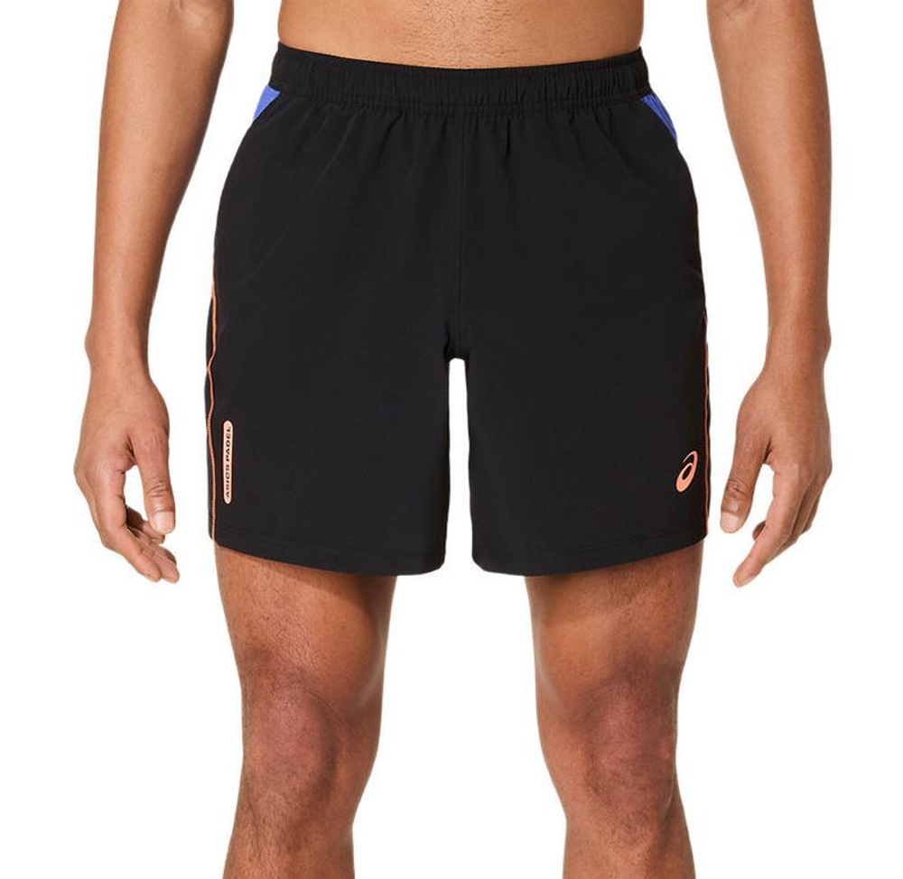 Мужские теннисные шорты Asics Padel Court 7in - black/dark cobalt